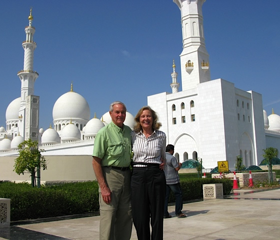 Rosie and Ladd Jones in Abu Dhabi